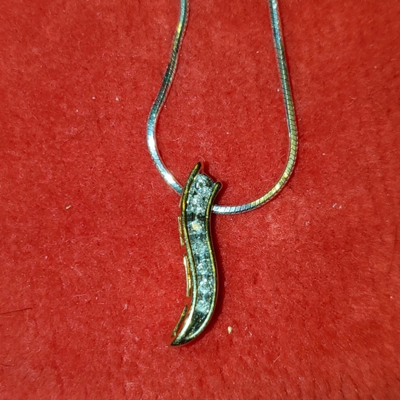 10k Gold and Diamond Cornicello